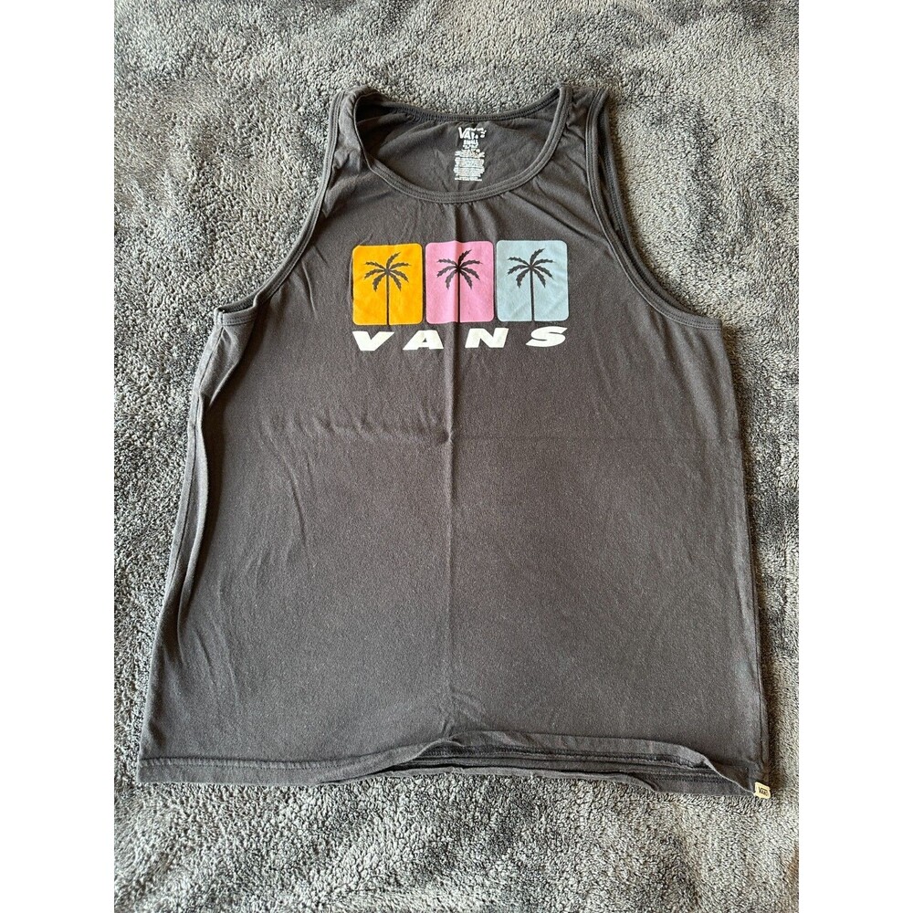 Mens Vans Tank Black Size: S